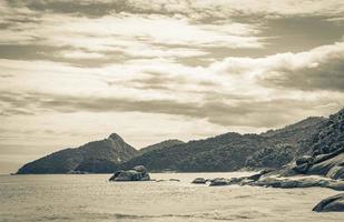 Praia Lopes Mendes beach on tropical island Ilha Grande Brazil. photo