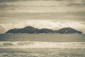 Praia Lopes Mendes beach on tropical island Ilha Grande Brazil. photo