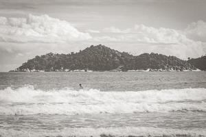 Strong waves Praia Lopes Mendes beach Ilha Grande island Brazil. photo