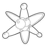 Molecules icon, isometric 3d style vector