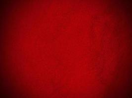 Red velvet fabric texture used as background. Empty red fabric background of soft and smooth textile material. There is space for text. photo