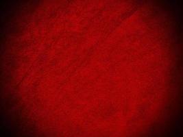 Dark red velvet fabric texture used as background. Empty dark red fabric background of soft and smooth textile material. There is space for text.. photo