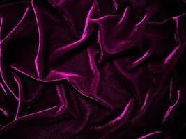 Magenta velvet fabric texture used as background. Empty magenta fabric background of soft and smooth textile material. There is space for text. photo