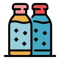 Hygiene antiseptic icon color outline vector