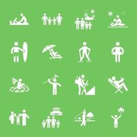 Set of Holidays Icon Designs vector