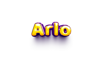 nombres de niño inglés helio globo brillante celebración pegatina 3d inflado arlo png