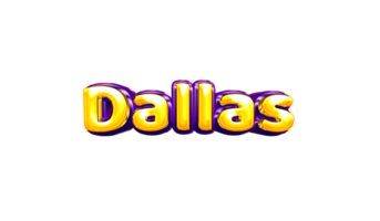 girls name sticker colorful party balloon birthday helium air shiny yellow purple cutout dallas png