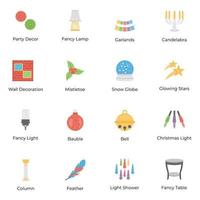 Home Decor Icons Set vector