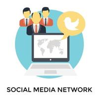 Social Media Network vector