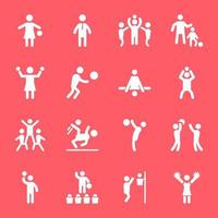 Set of Sport Activities Icon Designs vector