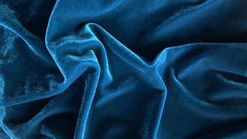 ocean color velvet fabric texture used as background. Empty ocean colorfabric background of soft and smooth textile material. There is space for text. photo