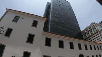 Rio, Brazil - november 13, 2022 - view of downtown architecture showing 3 different eras video