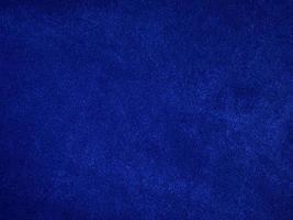 Dark blue velvet fabric texture used as background. Empty dark blue fabric background of soft and smooth textile material. There is space for text.. photo