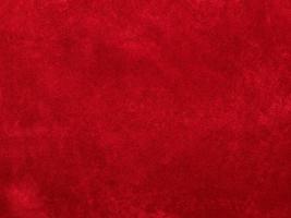 red velvet fabric texture used as background. Empty red fabric background of soft and smooth textile material. There is space for text. photo