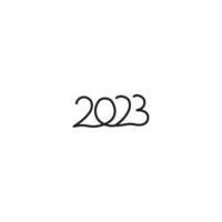2023 moniline. Vector hand drawn line icon template