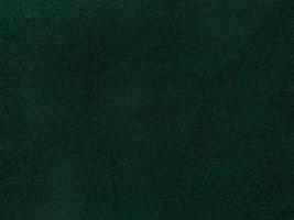 Dark green old velvet fabric texture used as background. Empty green fabric background of soft and smooth textile material. There is space for text. photo