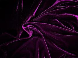 Purple velvet fabric texture used as background. Empty purple fabric background of soft and smooth textile material. There is space for text. photo