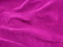 Pink velvet fabric texture used as background. Empty pink fabric background of soft and smooth textile material. There is space for text. photo