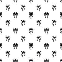 Tooth nerve pattern, simple style vector