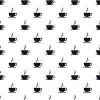 Cup of tea pattern, simple style vector