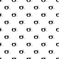 Dental floss pattern, simple style vector