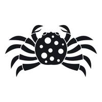 Crab sea animal icon, simple style vector