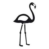 Flamingo icon, simple style vector