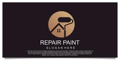 Repair paint and building concept logo design home building construction Premium Vector Part 3