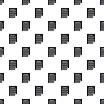 patrón de contrato, estilo simple vector