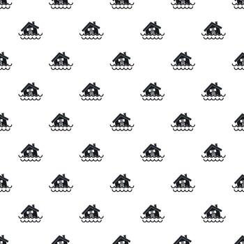 Flood pattern, simple style vector