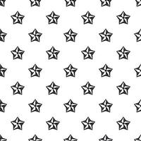 Five pointed celestial star pattern, simple style vector