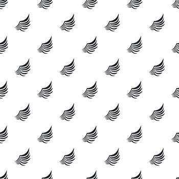 Birds wing with feathers pattern, simple style vector
