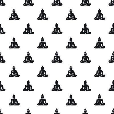 Buddha statue pattern, simple style