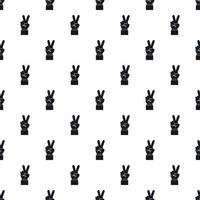 Gesture victoria pattern, simple style vector