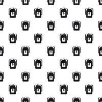 School backpack pattern, simple style vector