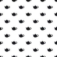 Coffee kettle with big handle pattern vector
