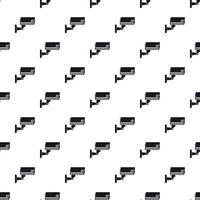 Surveillance camera pattern, simple style vector