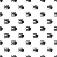 Data storage security pattern, simple style vector