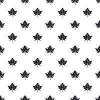 Autumn leaf pattern, simple style vector