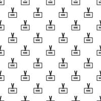 Badge employee pattern, simple style vector