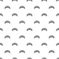 Bench with backrest pattern, simple style vector