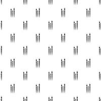 Three paint brushes pattern, simple style vector