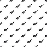 Big wing bird pattern, simple style vector