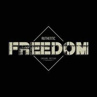 Freedom t-shirt and apparel design vector