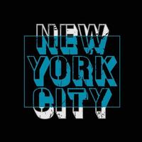 ilustración vectorial y tipografía de Nueva York, perfecta para camisetas, sudaderas con capucha, estampados, etc. vector