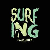 tipografía de ilustración de california. perfecto para el diseño de camisetas vector