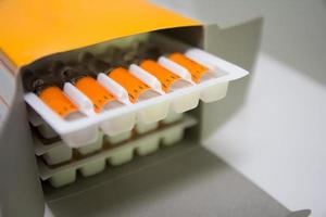 Medicine Vials in the box photo