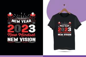 New year 2023, new mindset, new vision. Happy new year design template. vector