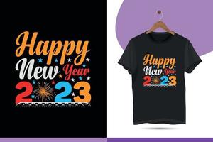 Happy new year 2023 design template. vector