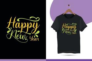 Happy new year. Funny new year vector design template.